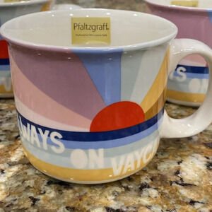New Pfaltzgraff 18 oz. Mug “Always on Vacay”